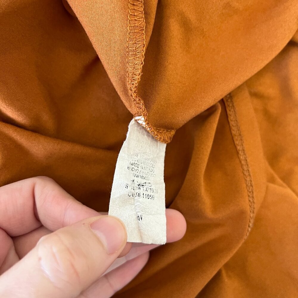 Womens Fashion Nova Dark Orange Long Duster Cardigan - M - Picture 7 of 7